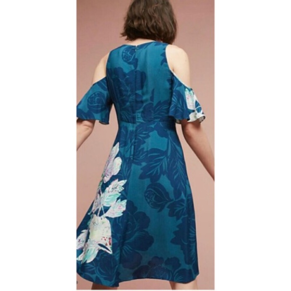 Anthropologie Maeve Elia Open Shoulder Dress - Picture 3 of 8
